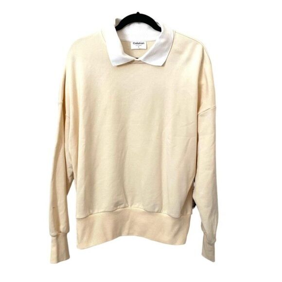 CALLAHAN KNITWEAR Diana Collared Sweatshirt NWT‎ Sz Med - Picture 2 of 5